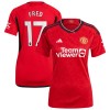 Camiseta de fútbol Manchester United Fred 17 Mujer 1ª equipación 2023-24 Camiseta de fútbol Manchester United Fred 17 Mujer 1ª equipación 2023-24